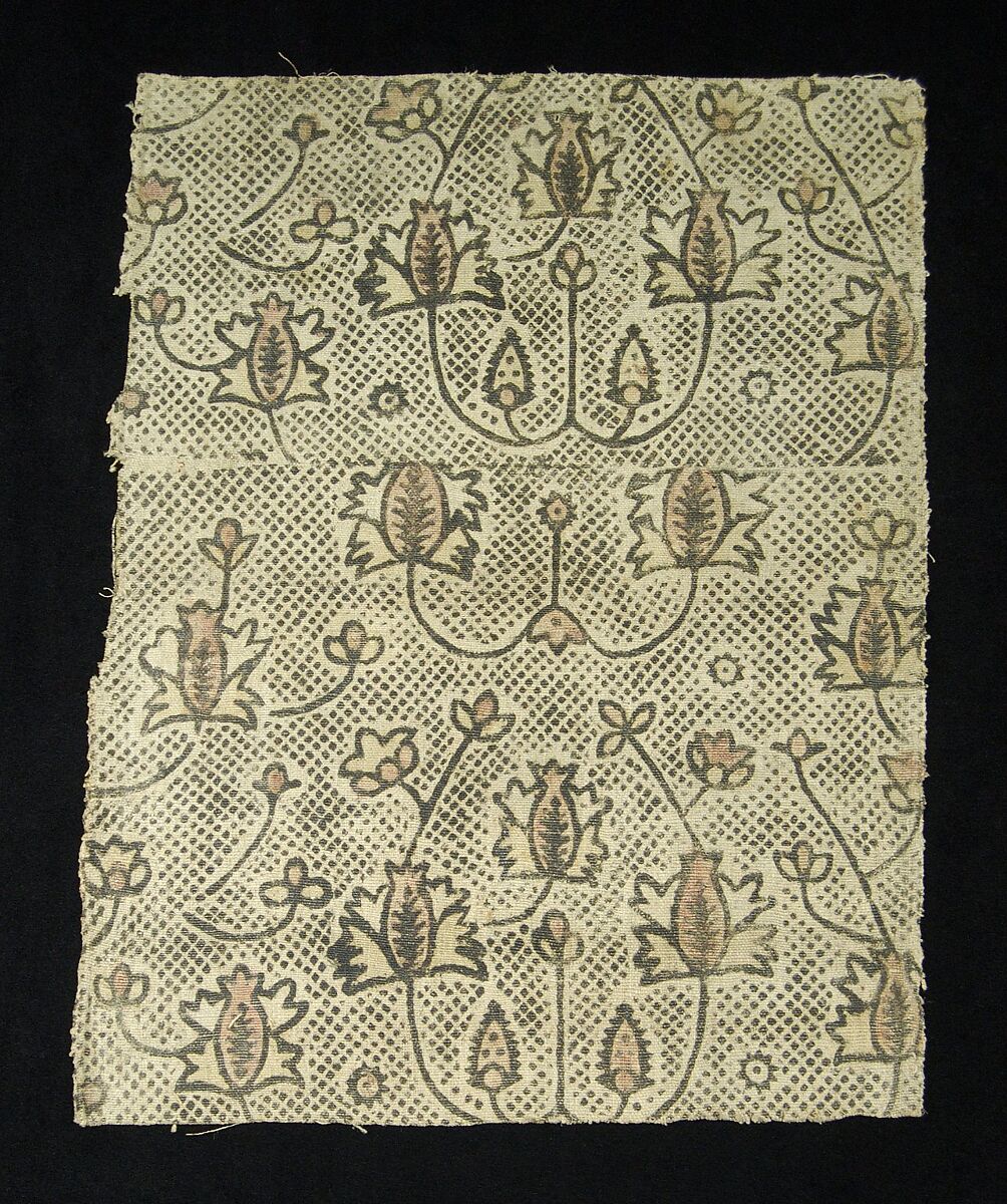 Textile fragment, Linen, Russian 