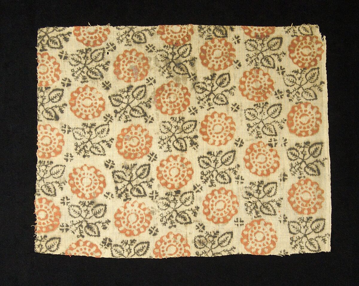 Textile fragment, Linen, Russian 