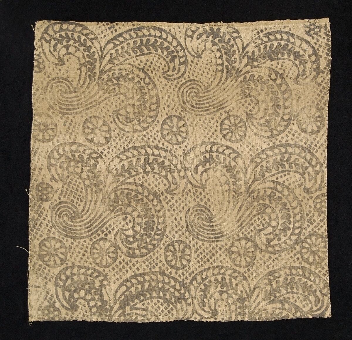 Textile fragment, Linen, Russian 