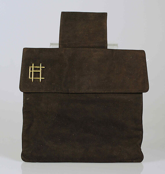 Afternoon bag, Leather, metal, American 