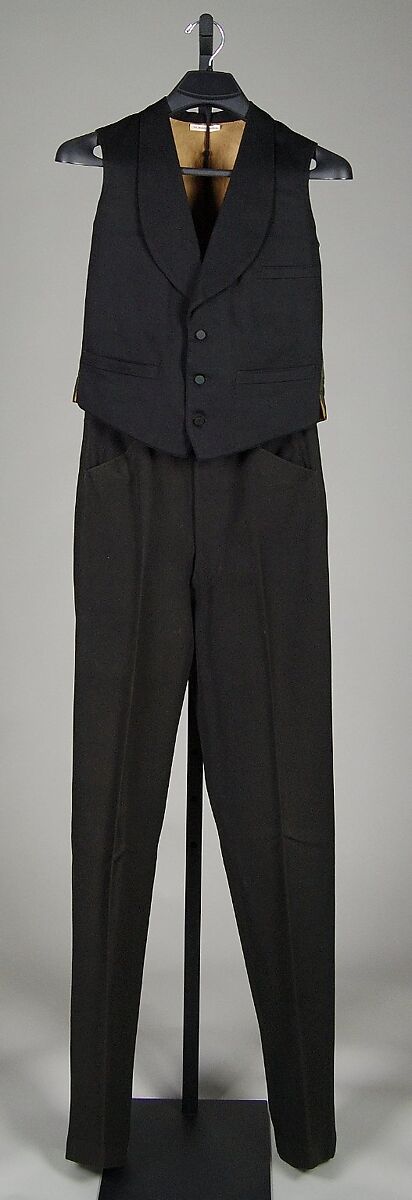 Evening suit, Wool, American