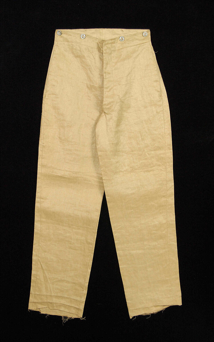 Trousers, Linen, American 