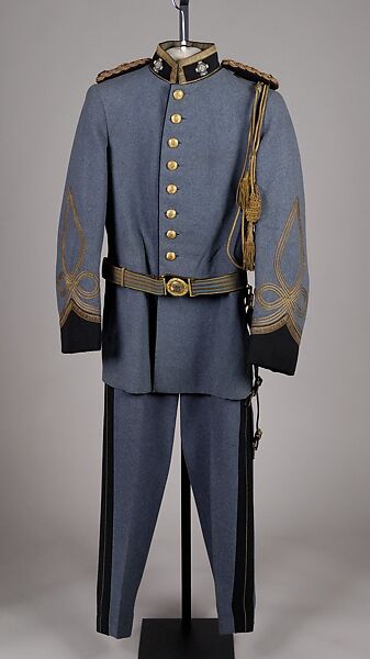 Military suit, John Wuest, Wool, metallic, American 