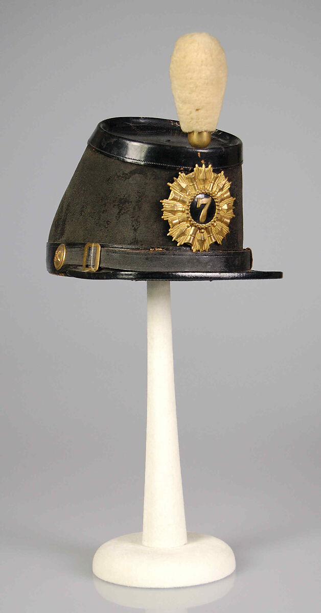 Military hat, J.H. McKenney &amp; Company, synthetic, leather, wool, American 
