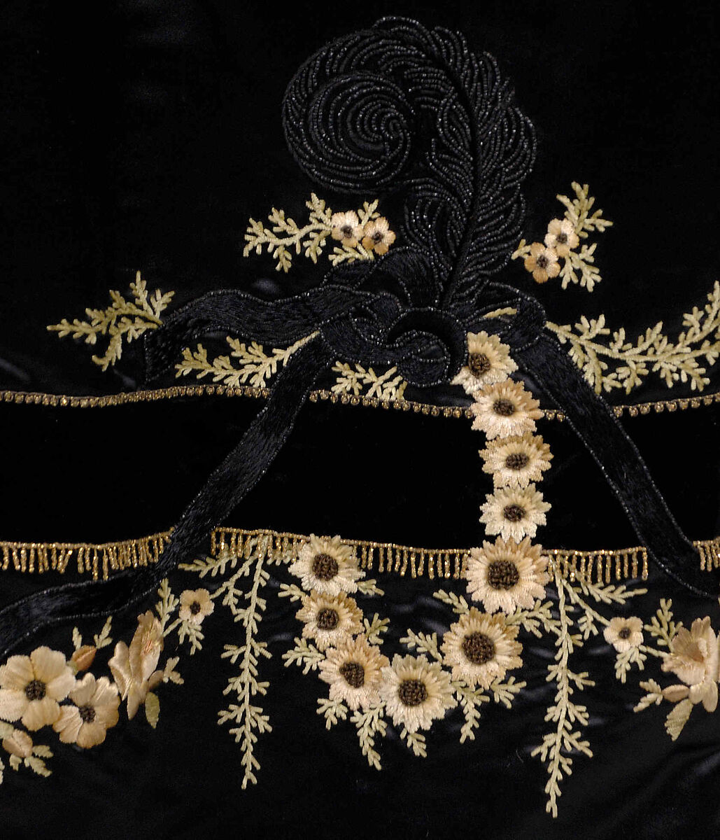 Evening dress, Rouff (French, 1844–1914), Silk, French