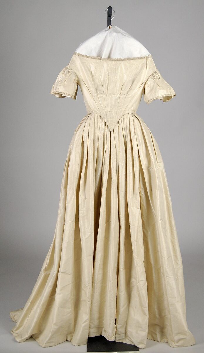 Wedding Dress, Silk, American 