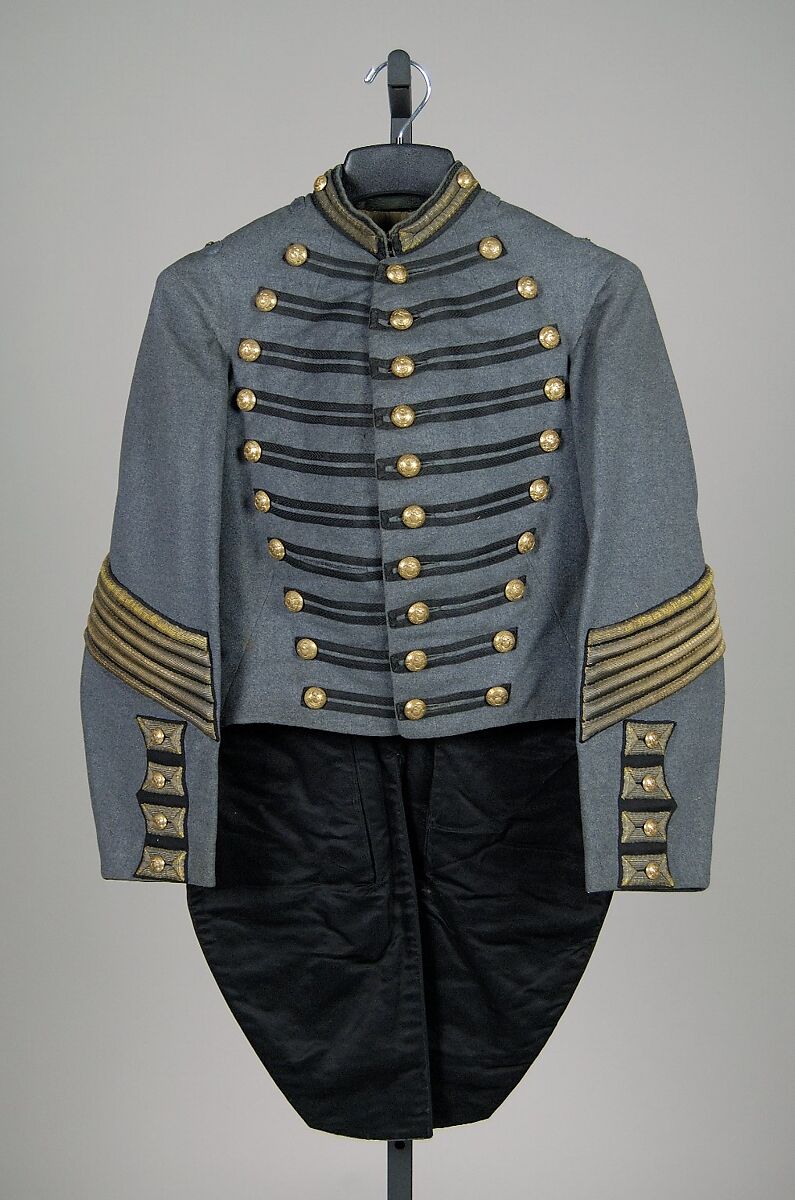 Military tail coat, Wool, metallic, American 