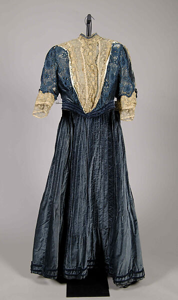 Afternoon dress, Rudolph Hoffman &amp; Company, Silk, cotton, Austrian 