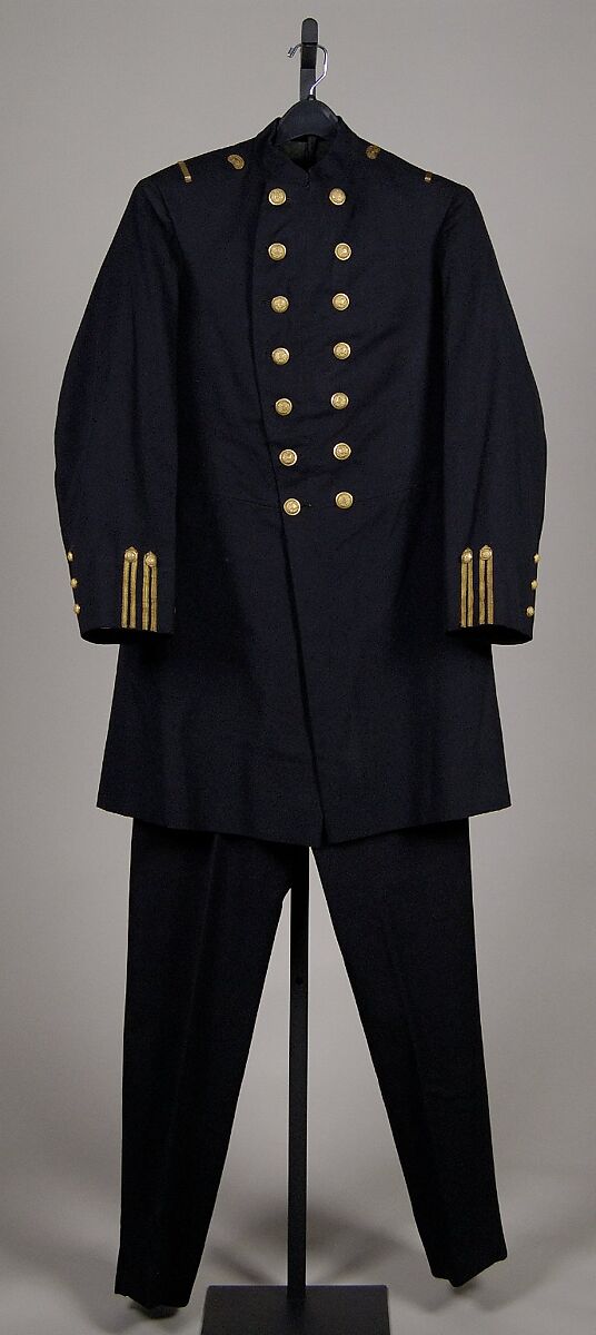 Military suit, Ware, Pratt &amp; Company (American), Wool, metallic, metal, American 