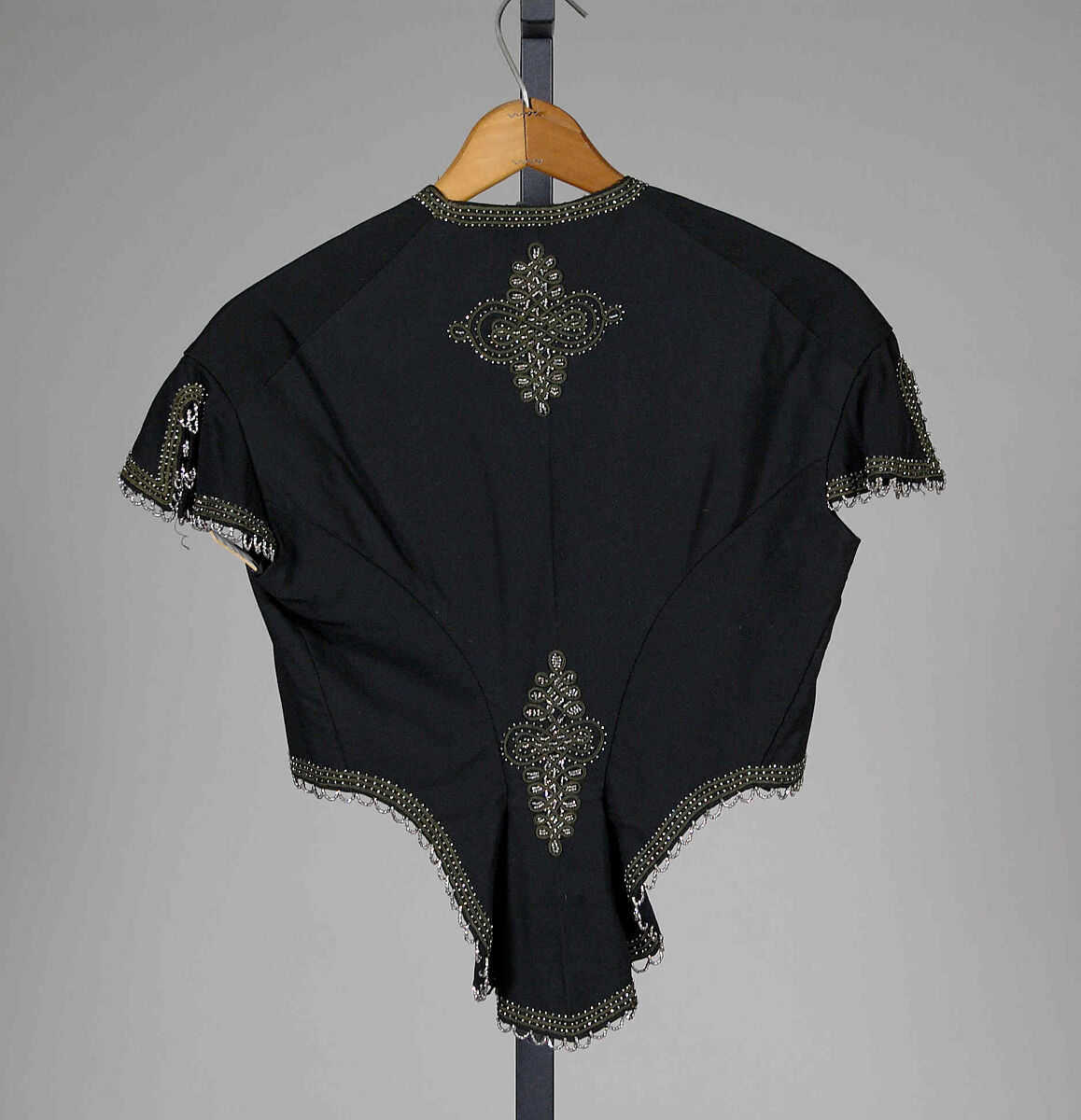 Jacket, Wool, beads, American