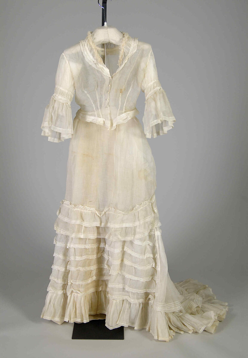 Morning dress, Cotton, American 