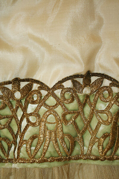Evening coat, Silk, metallic, American