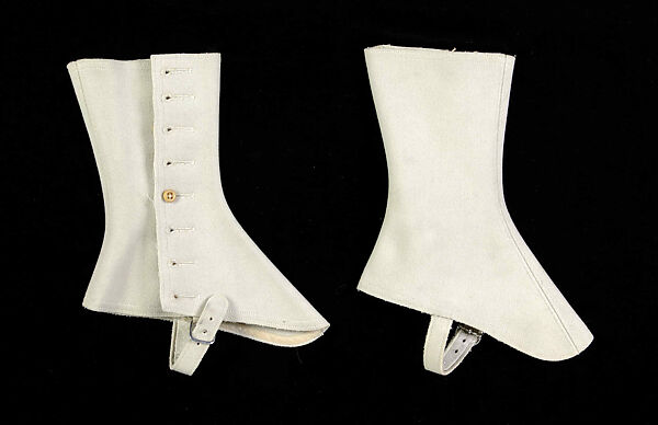 Spats, B. Altman &amp; Co. (American, 1865–1990), Wool, American 