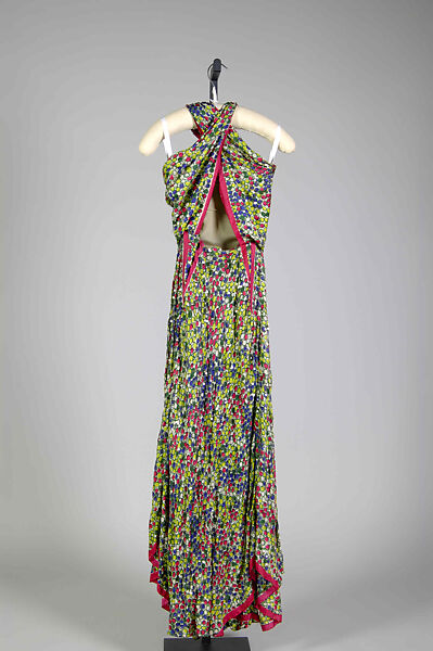 Evening dress, Madame Eta Hentz (American, born Hungary, 1895–1986), Silk, sequins, American