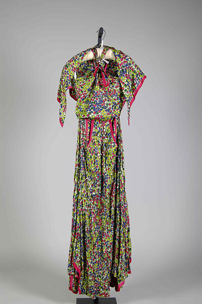 Evening dress, Madame Eta Hentz (American, born Hungary, 1895–1986), Silk, sequins, American 