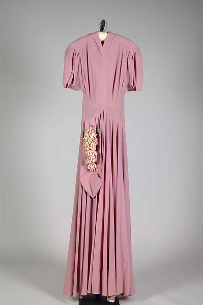 Evening dress, Madame Eta Hentz (American, born Hungary, 1895–1986), Wool, American 