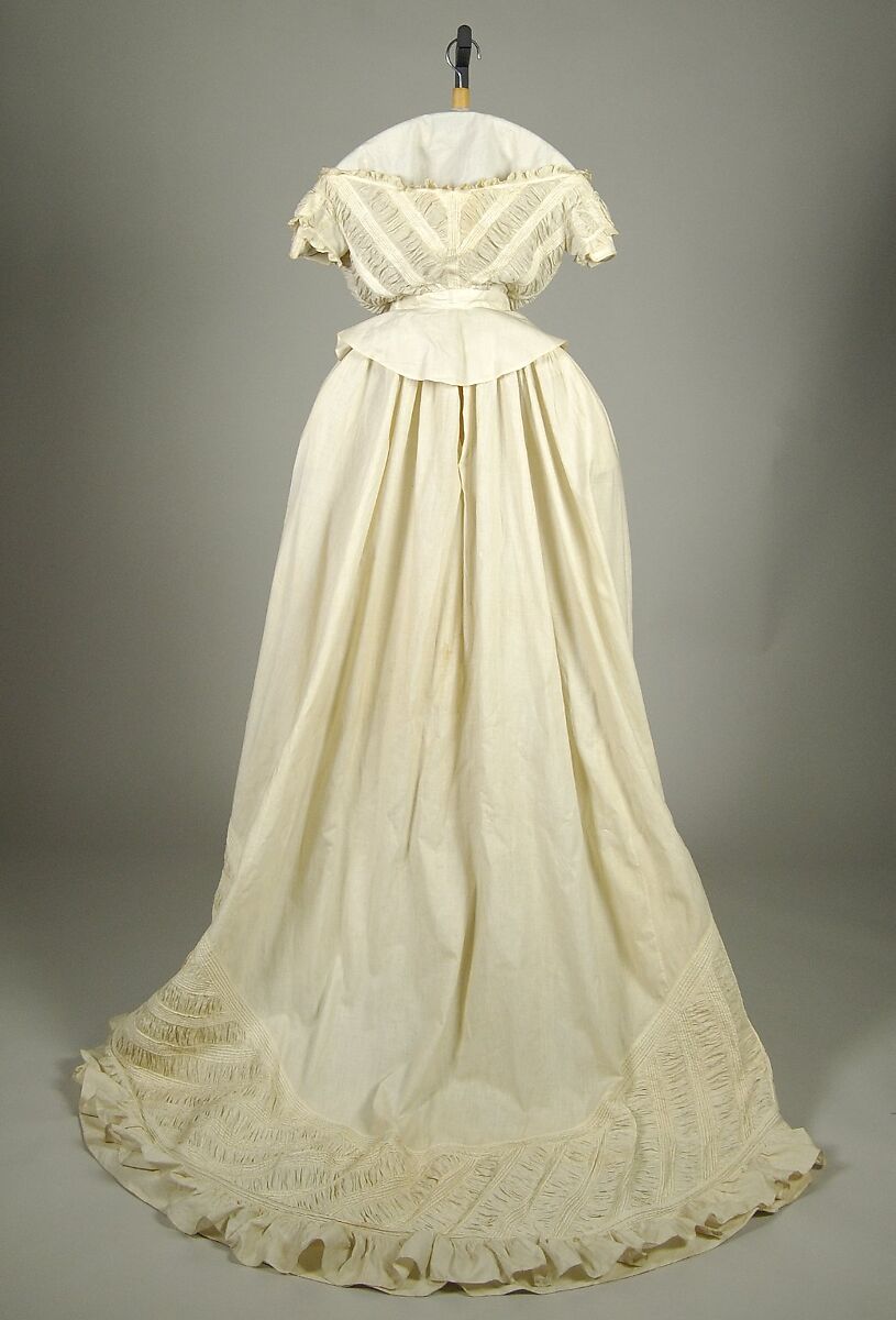 Morning dress, Cotton, American