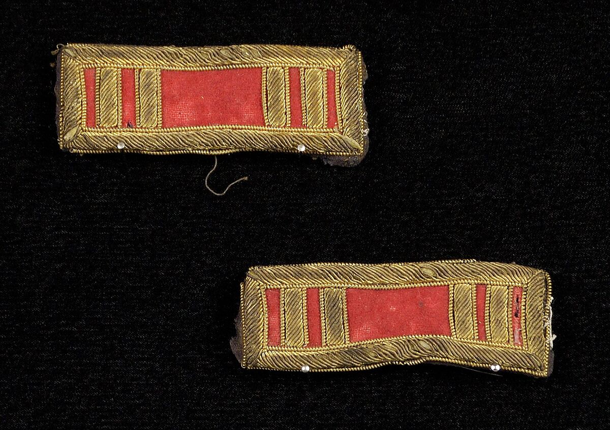 Military epaulets, Wool, metallic, American 