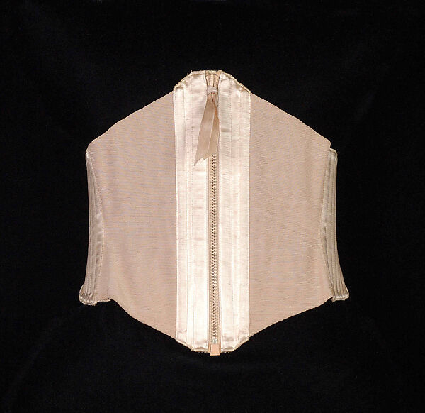 Waist cincher, Roth &amp; Goldschmidt Corset Company, Inc., Silk, synthetic, cotton, American 