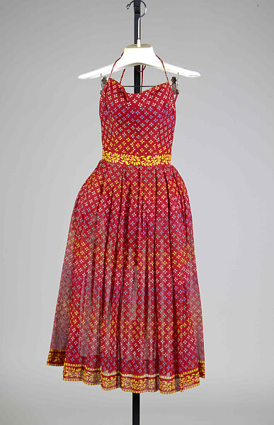 Beachwear, Carolyn Schnurer (American, born New York, 1908–1998 Palm Beach, Florida), Cotton, American