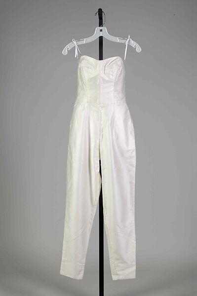 Evening jumpsuit, Carolyn Schnurer (American, born New York, 1908–1998 Palm Beach, Florida), Cotton, American 