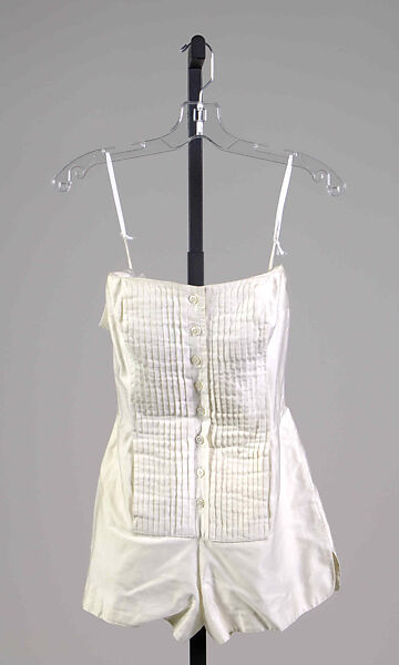 Bathing suit, Carolyn Schnurer (American, born New York, 1908–1998 Palm Beach, Florida), Cotton, American 