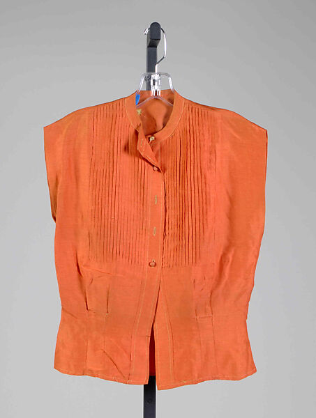 Blouse, Carolyn Schnurer (American, born New York, 1908–1998 Palm Beach, Florida), Silk, American 