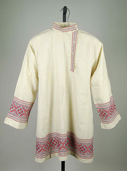 Shirt, Linen, cotton, Russian 