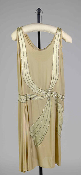 Evening dress, Lucien Lelong (French, 1889–1958), Silk, rhinestones, French 