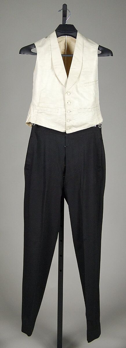 Evening suit, Wool, American