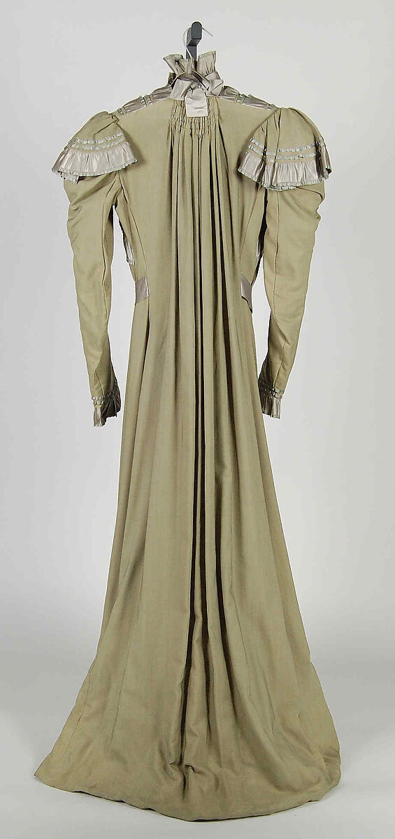 Dressing gown, Wool, silk, cotton, American