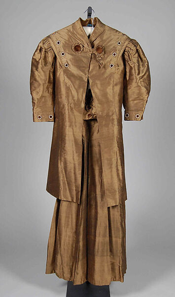 Afternoon suit, Silk, American 