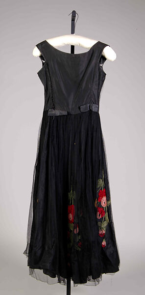 Evening dress, Attributed to House of Lanvin (French, founded 1889), Silk, French