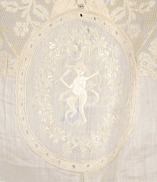 Nightgown, Cotton, linen, French