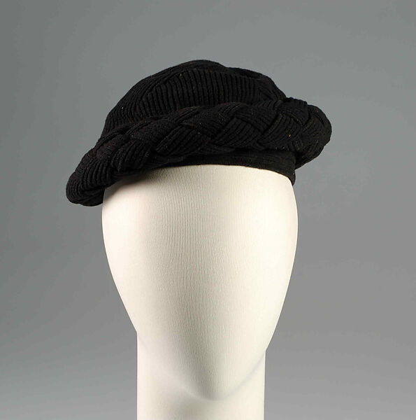 Hat, House of Lanvin (French, founded 1889), Wool, French 