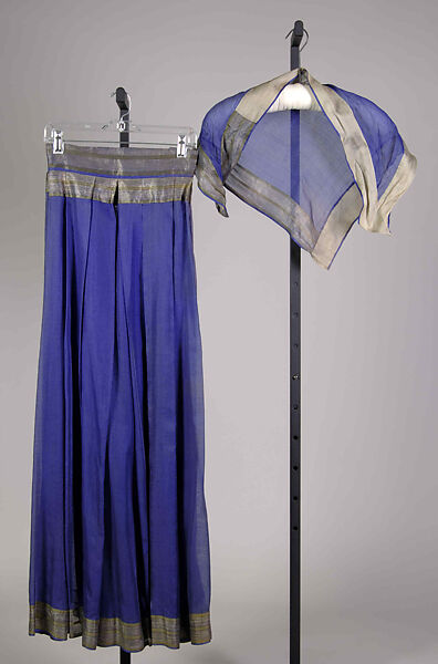 Evening ensemble, Valentina (American, born Kyiv 1899–1989), Silk, metallic, American 