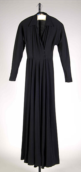 Evening dress, Valentina (American, born Kyiv 1899–1989), Wool, American 