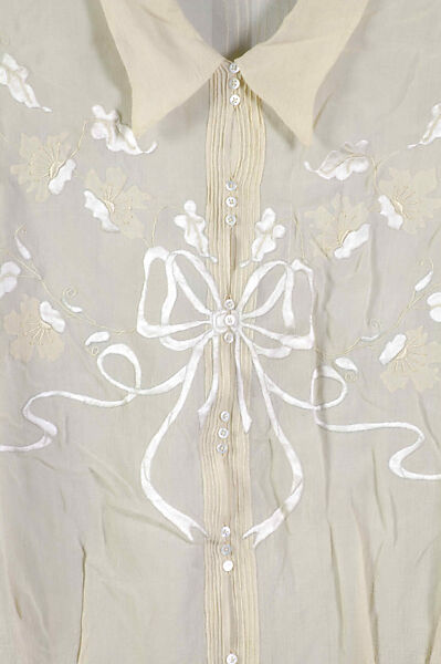 Blouse, Silk, probably French