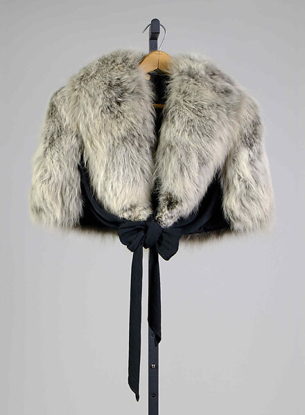 Stole, Fur, silk, American 