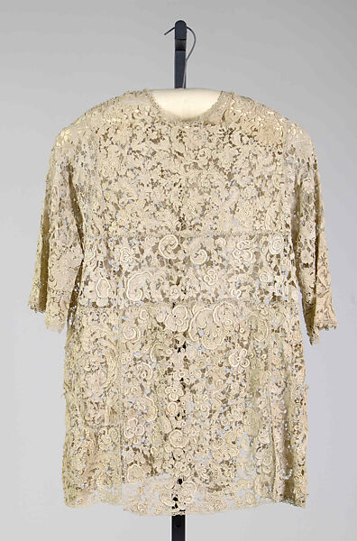 Evening overblouse, Attributed to Callot Soeurs (French, active 1895–1937), Linen, probably French 