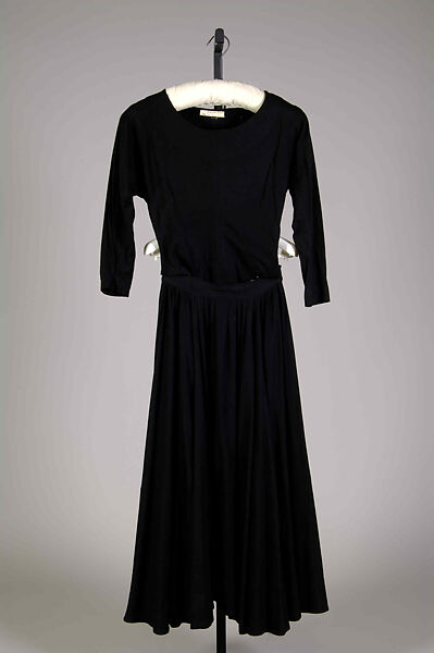Dress, Attributed to Valentina (American, born Kyiv 1899–1989), Wool, American 
