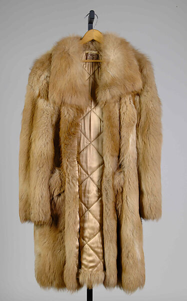 Coat, Hermès (French, founded 1837), Fur, silk, French 