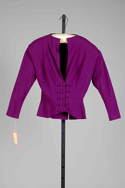 Dinner blouse, Attributed to Mainbocher (French and American, founded 1930), Wool, American 
