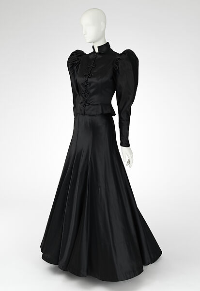 Evening dress, Silk, American