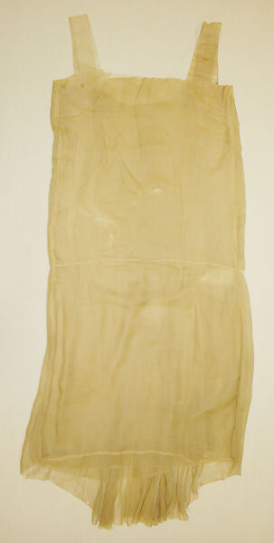 Evening robe, Silk, probably American