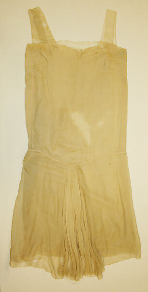 Evening robe, Silk, probably American