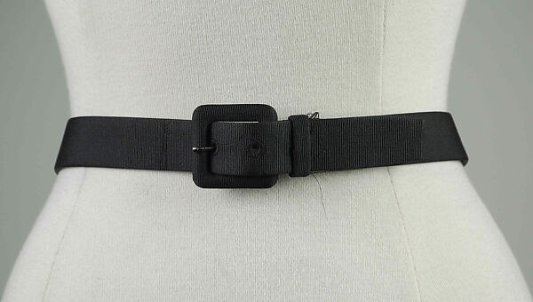 Cocktail belt, Silk, probably French 