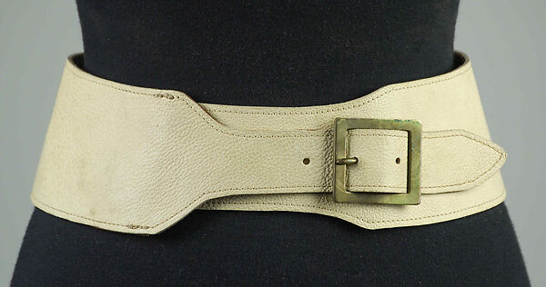 Belt, Leather, metal, American 