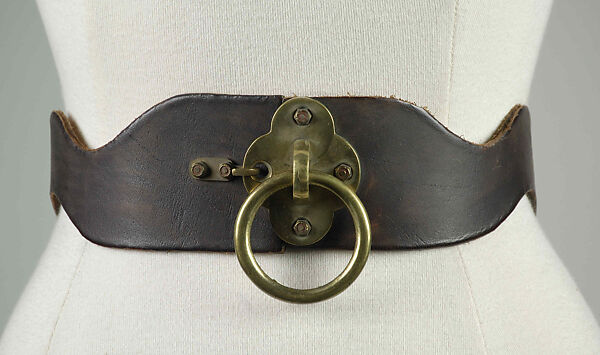Belt, Claire Kennedy (American), Leather, metal, American 