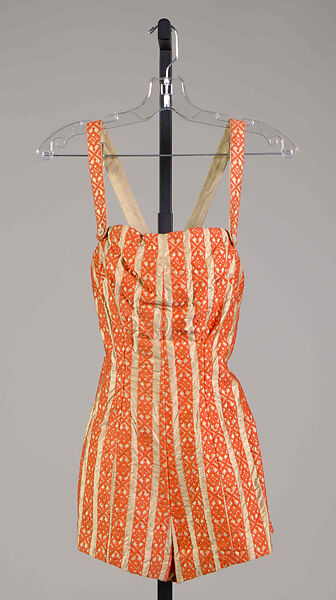 Bathing suit, Carolyn Schnurer (American, born New York, 1908–1998 Palm Beach, Florida), Cotton, American 